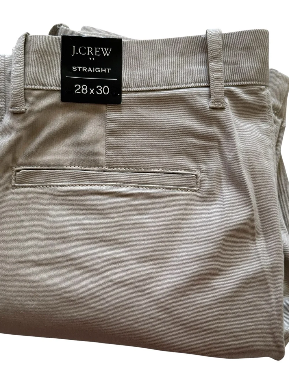 J.Crew Chino Pants Mens 28x30 Gray Flex Straight Fit H3186 NWT
